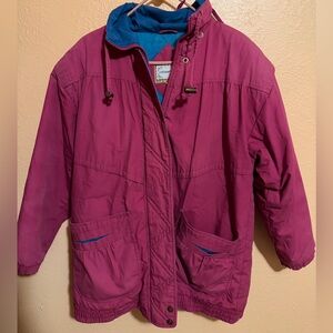 Vtg 90s current seen coat with detachable hood
